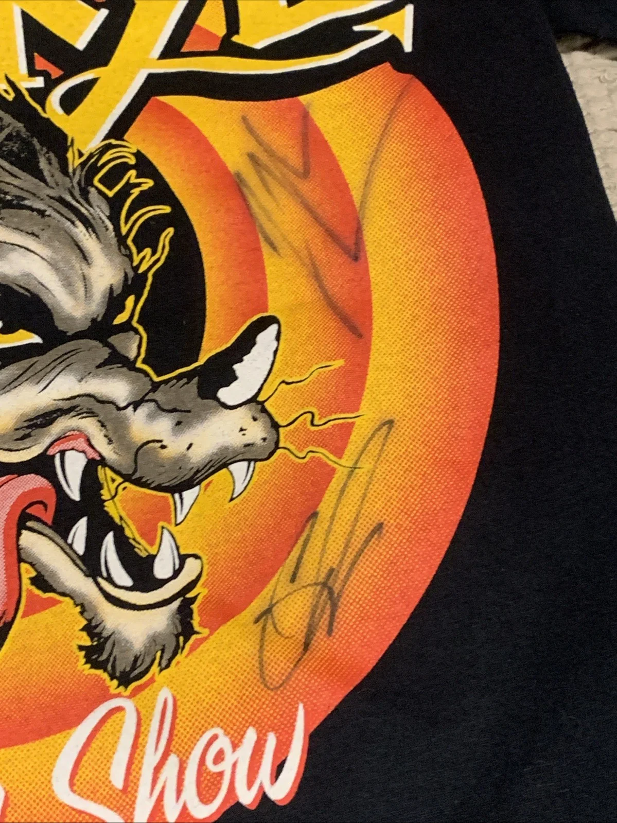 Jackyl - Band SIGNED Autographed "Best In Show" Graphic T-Shirt Size Small Black, изображение 3