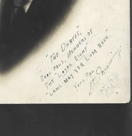 pre 1940 lot of 5 hand signed 8 x 10 photos I can not identify, изображение 5