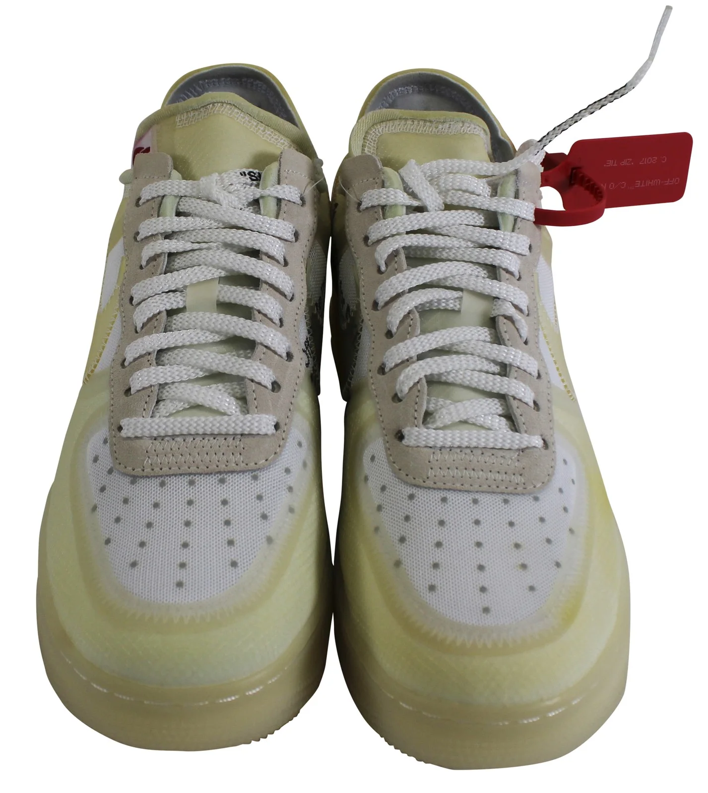 Virgil Abloh — Virgil Abloh Signed 2017 Nike Off White Air Force 1 Low "The Ten" Shoes BAS LOA, изображение 4