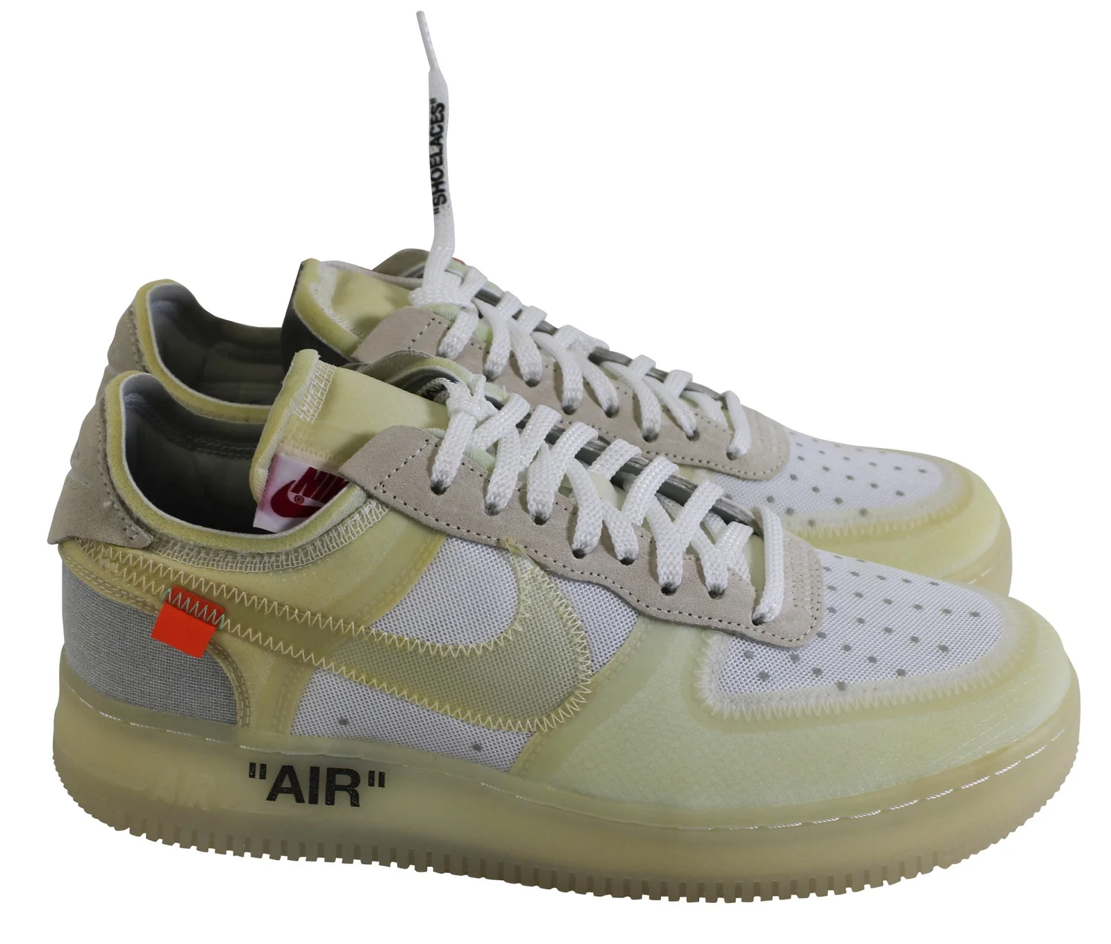 Virgil Abloh — Virgil Abloh Signed 2017 Nike Off White Air Force 1 Low "The Ten" Shoes BAS LOA, изображение 5