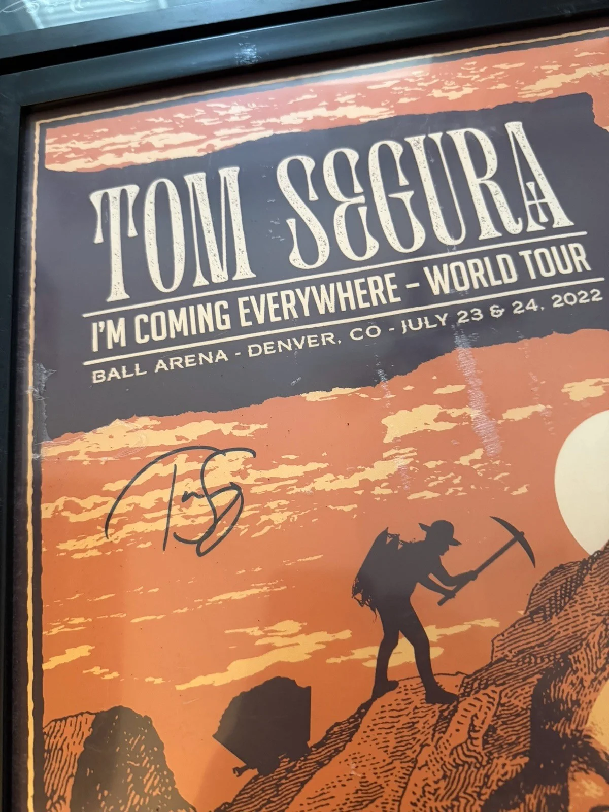 Tom Segura Signed Poster – Denver 2022 – I’m Coming Everywhere Tour –Autographed, image 3