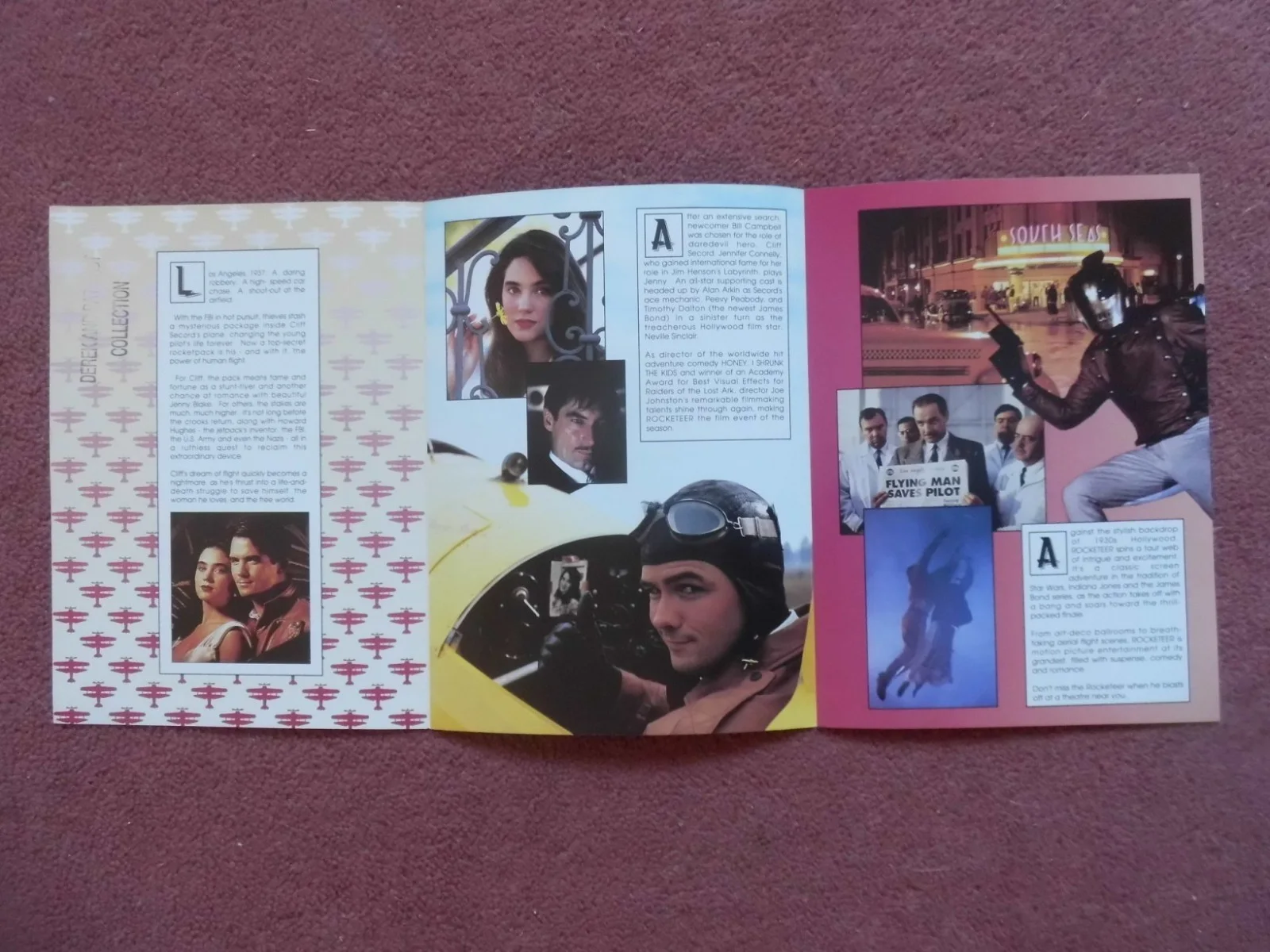 THE ROCKETEER (1991) 6-page herald TIMOTHY DALTON, image 2