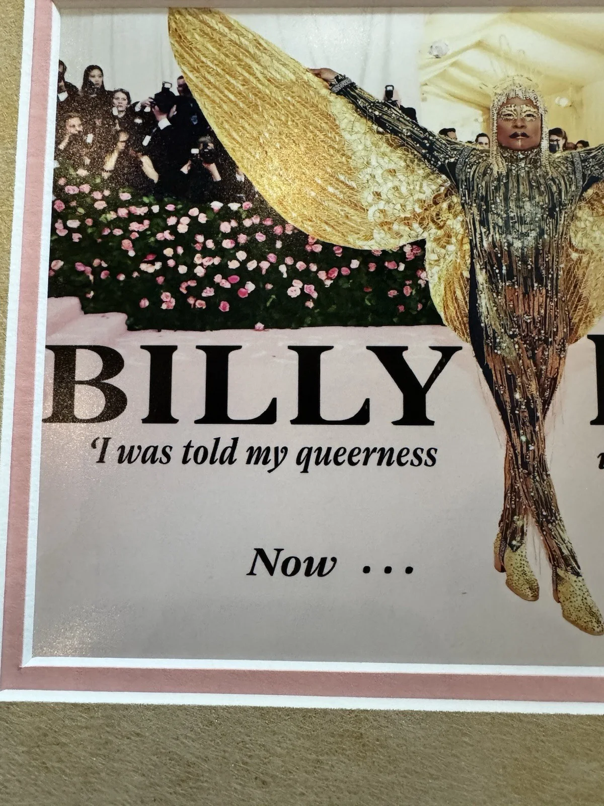 billy porter — Billy Porter Signed Cut Autograph 11x14 Framed Display - ACOA, image 2