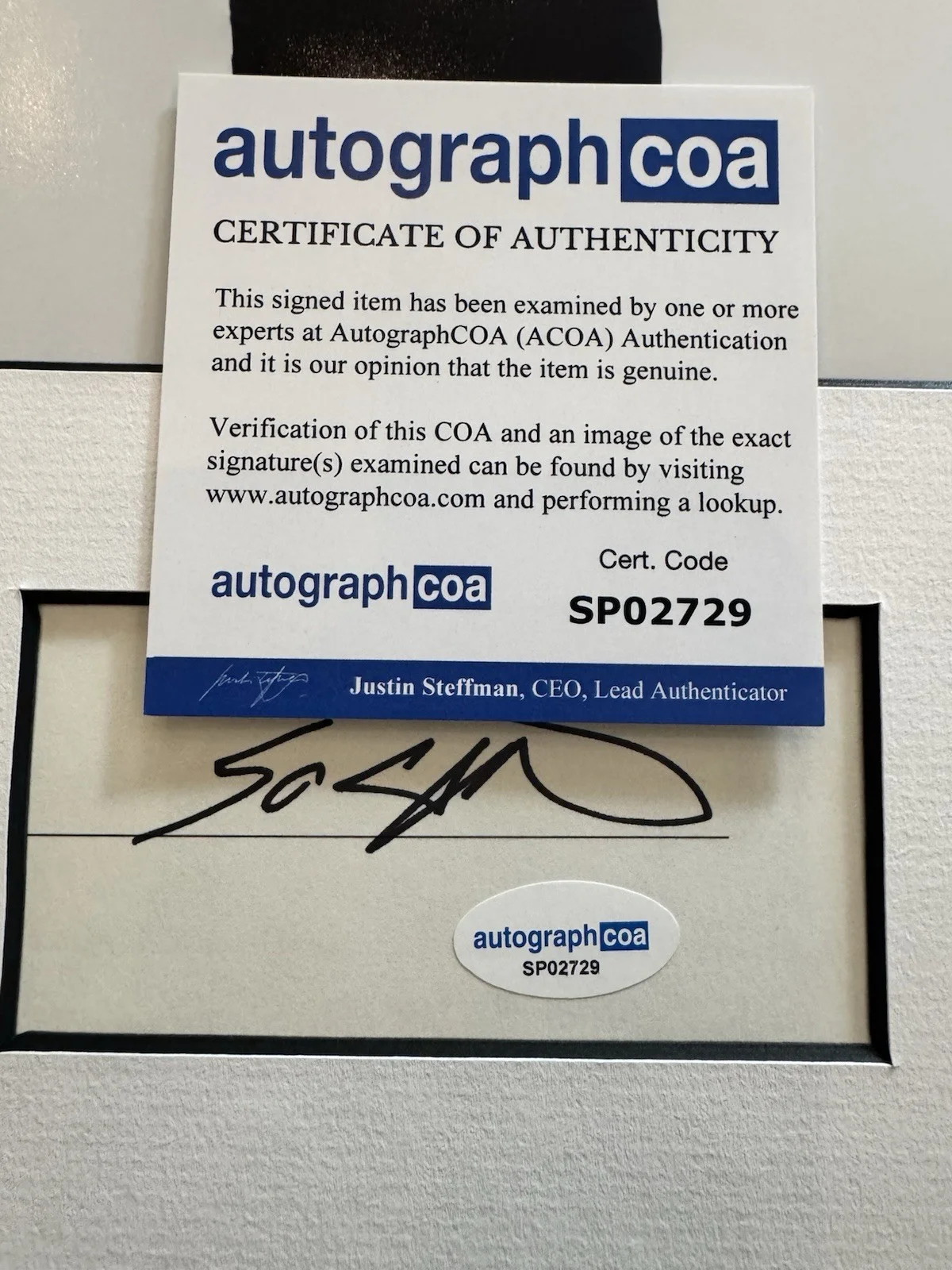 50 Cent Signed Cut Autograph Framed 11x14 Display - ACOA, image 4