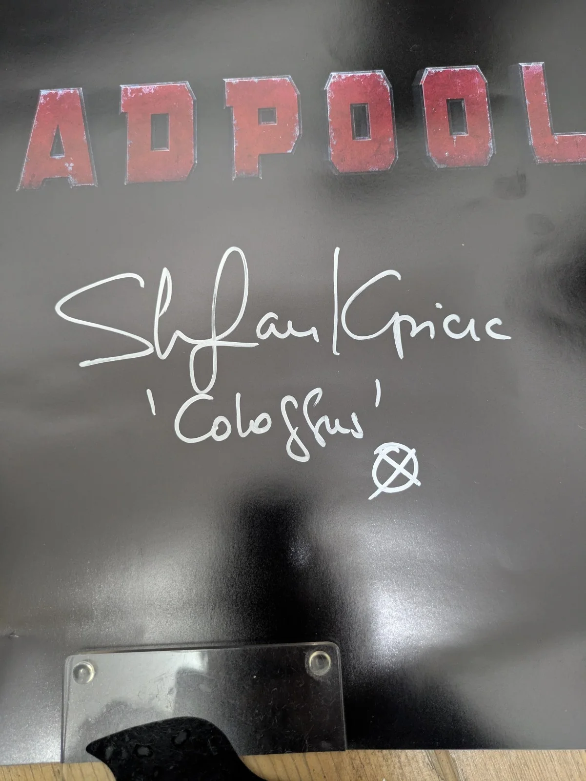 Deadpool Movie Poster – Signed “Colossus” – Autographed Promotional Poster, image 2