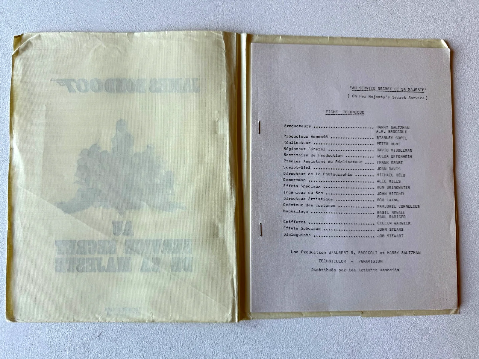 James Bond 007 French Press Kit On Her Majesty’s Secret Service (1969) Original, изображение 3