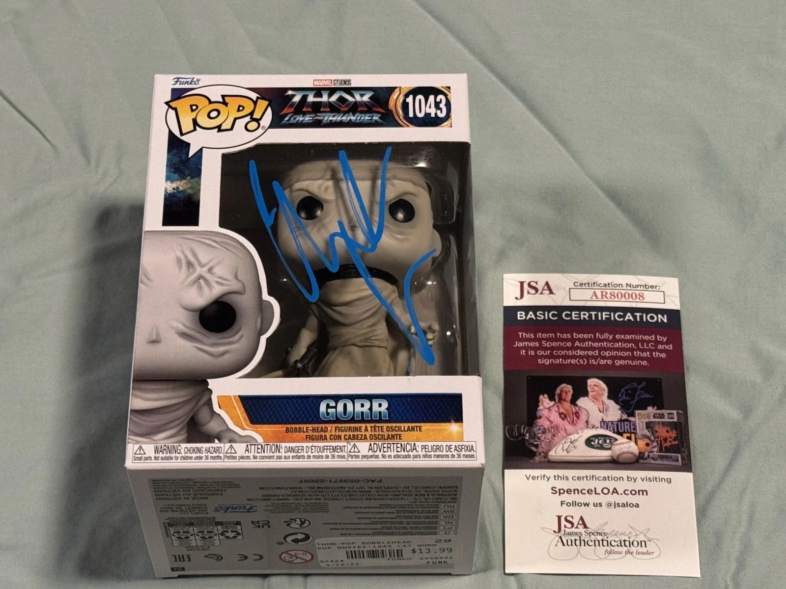 Christian Bale — Christian Bale Signed Gorr #1043 Funko Pop! JSA