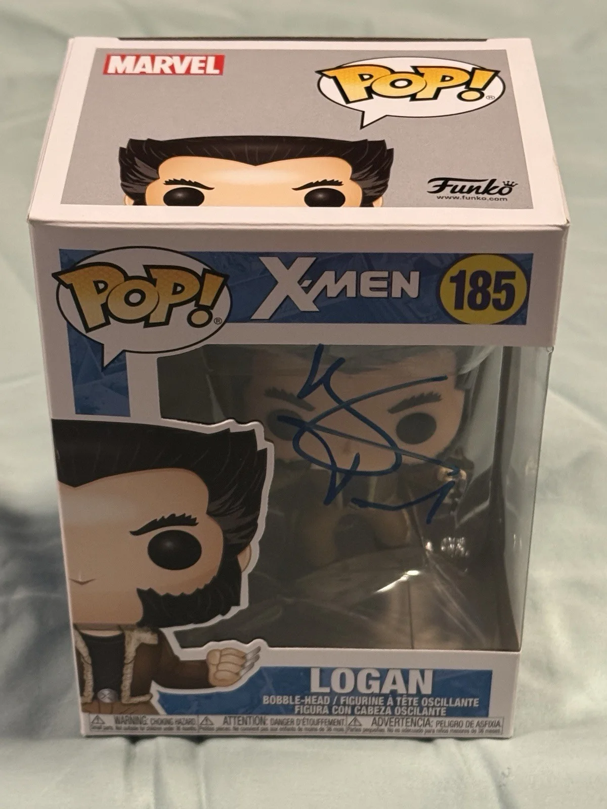 Hugh Jackman — Hugh Jackman Signed Logan #185 ~ Funko Pop! Beckett, image 2