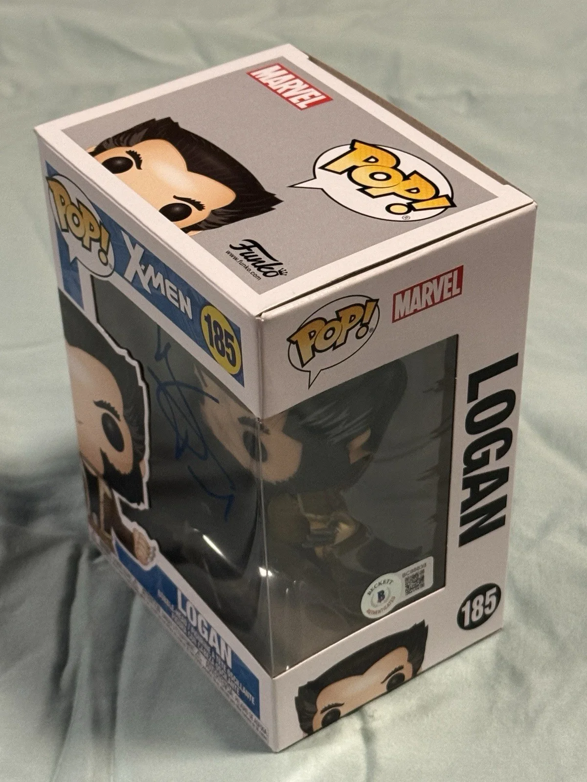 Hugh Jackman — Hugh Jackman Signed Logan #185 ~ Funko Pop! Beckett, image 3