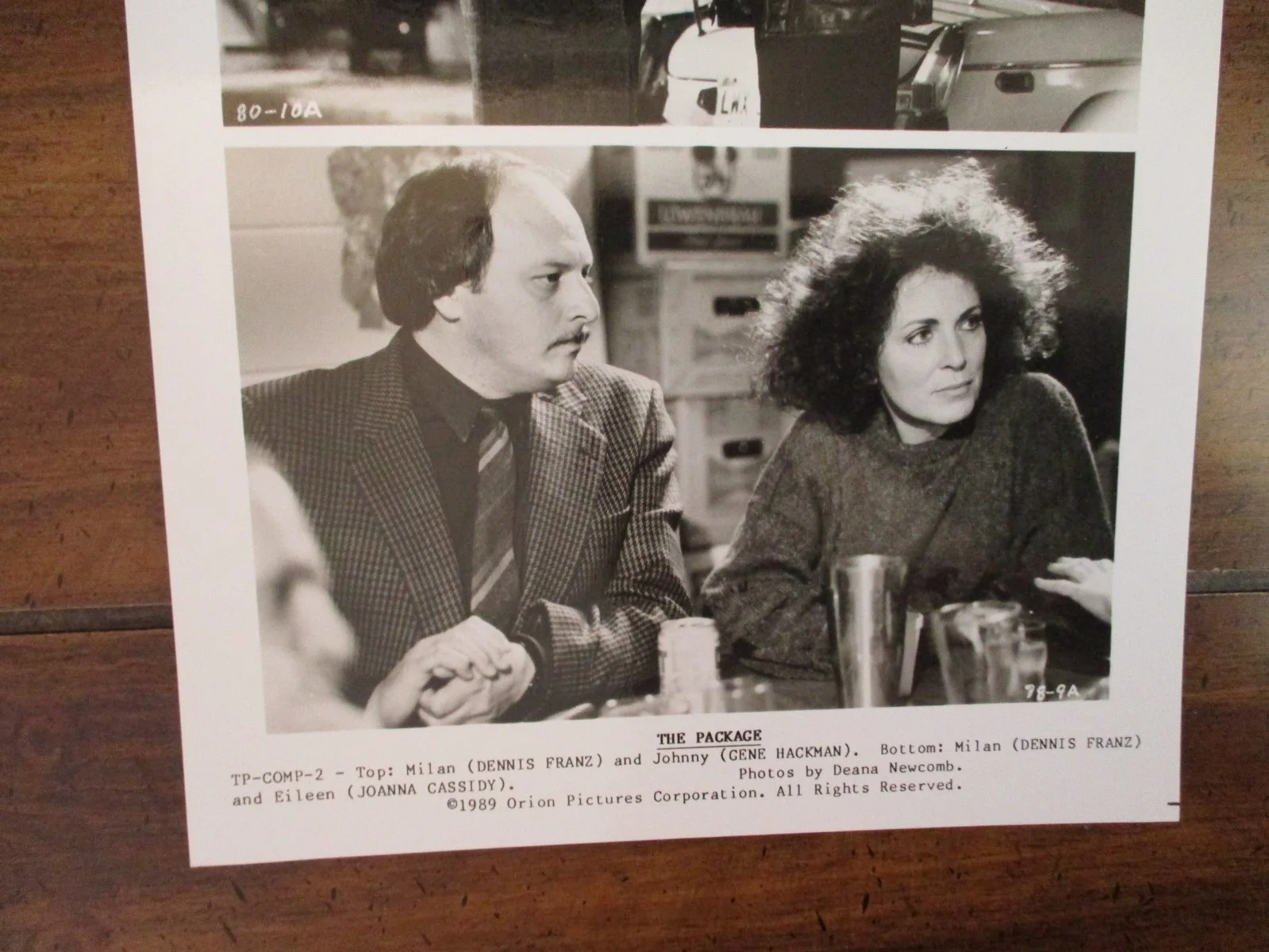 Joanna Cassidy/Dennis Franz/Gene Hackman(THE PACKAGE)1989 8 X 10 B&W Press Photo, изображение 2