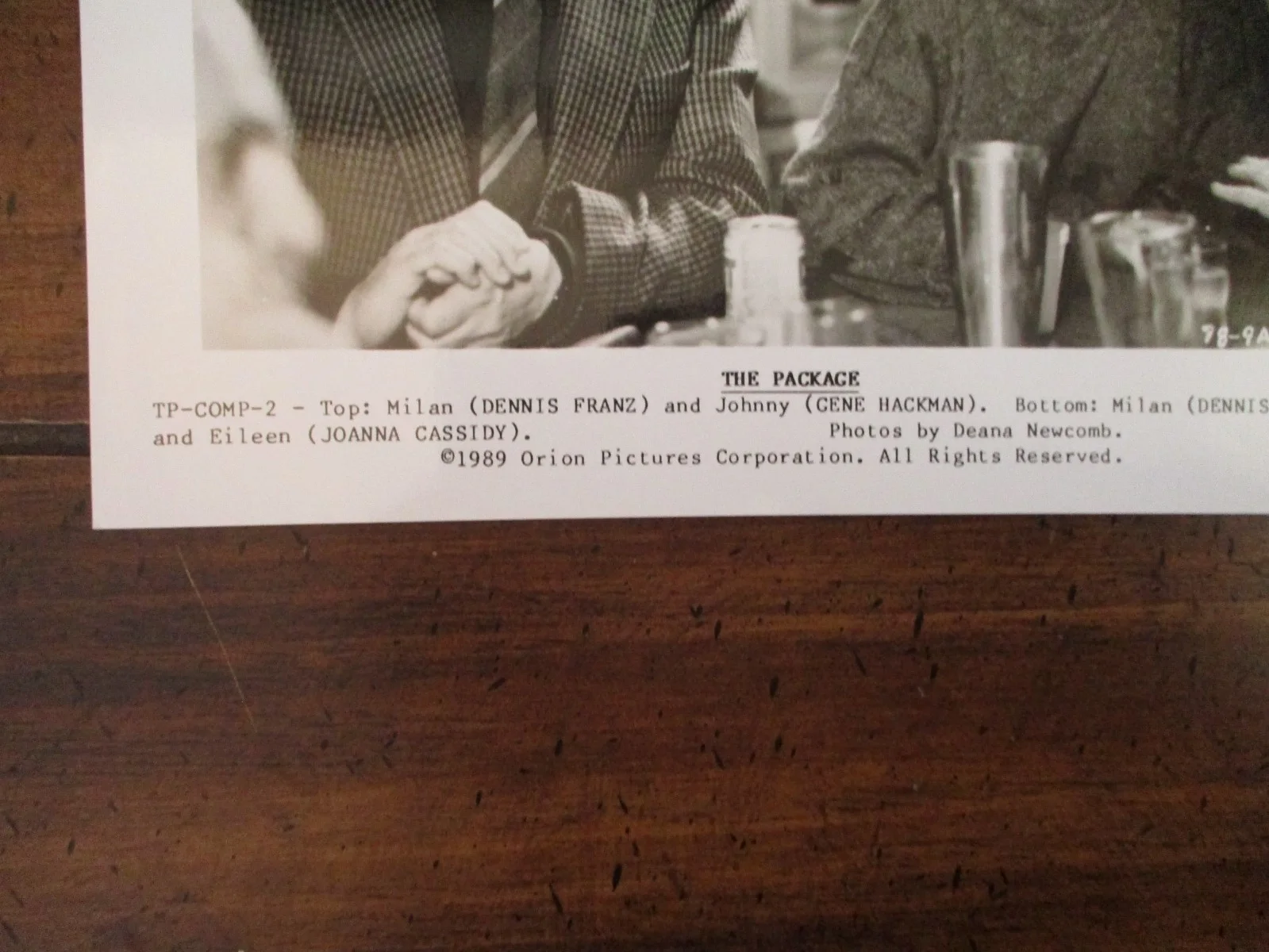 Joanna Cassidy/Dennis Franz/Gene Hackman(THE PACKAGE)1989 8 X 10 B&W Press Photo, изображение 3