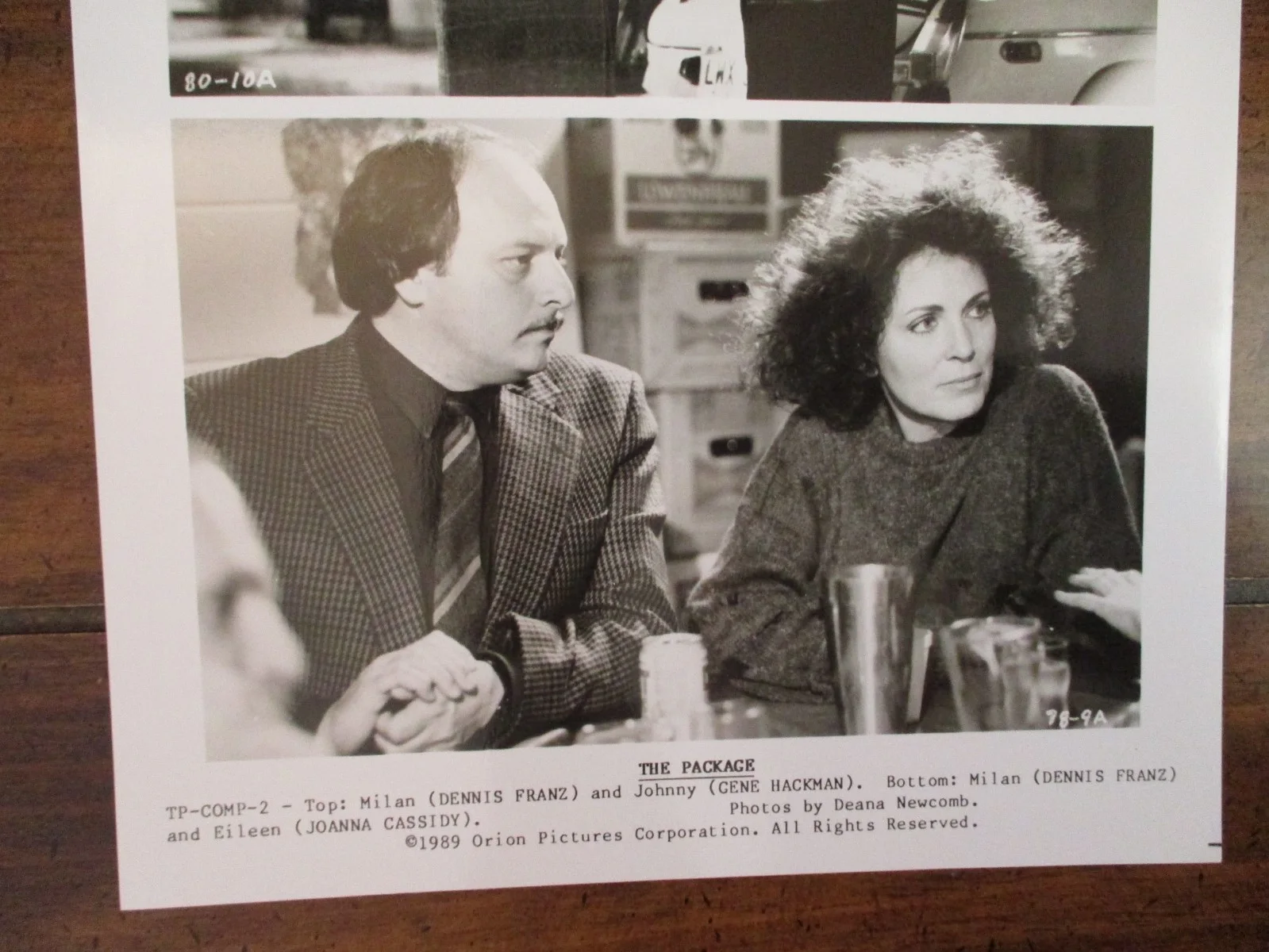 Gene Hackman/Dennis Franz/Joanna Cassidy(THE PACKAGE)1989 8 X 10 B&W Press Photo, image 2
