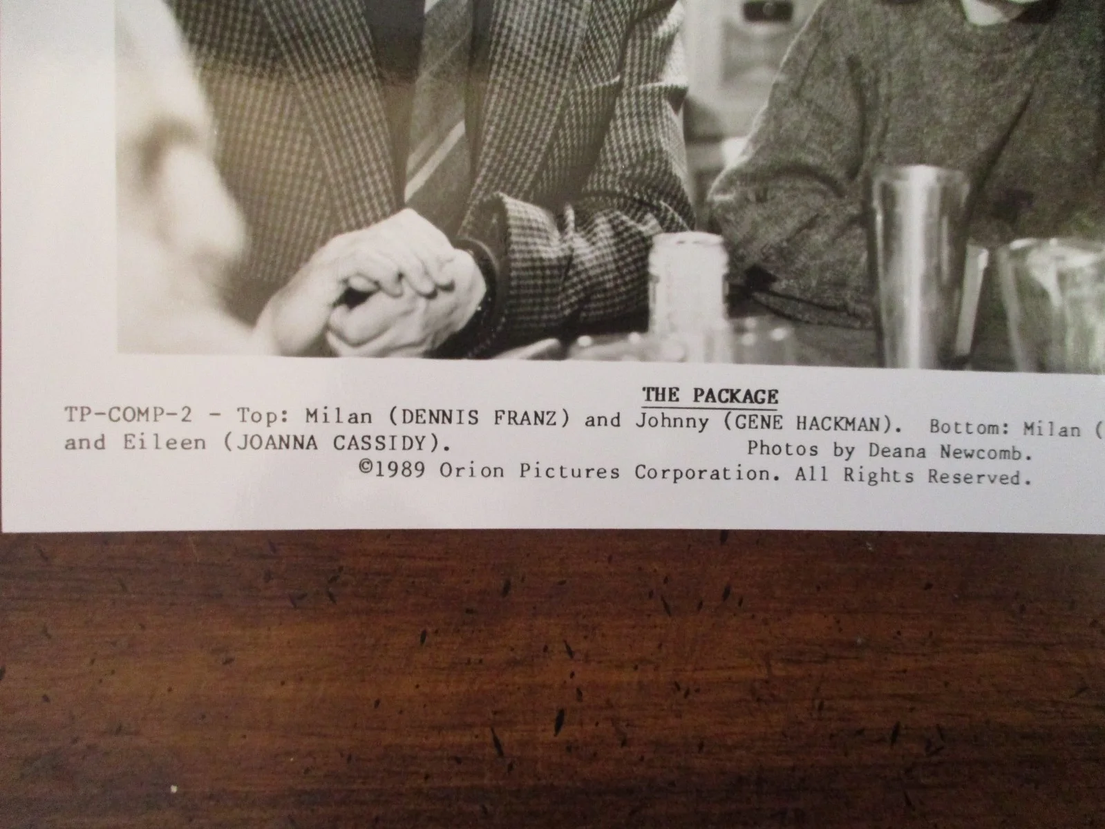 Gene Hackman/Dennis Franz/Joanna Cassidy(THE PACKAGE)1989 8 X 10 B&W Press Photo, image 3