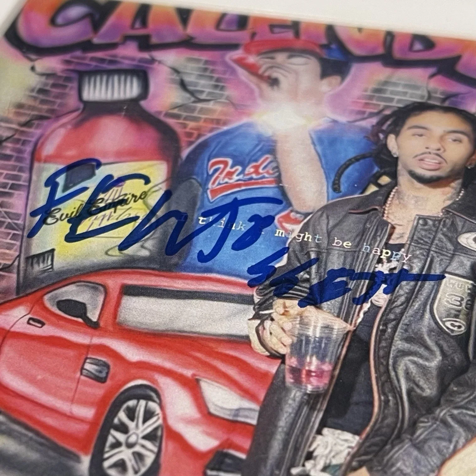 ROBB BANK$ RAPPER SIGNED I MIGHT BE HAPPY CD ALBUM BANKS AUTOGRAPH FRAME PSA COA, image 3