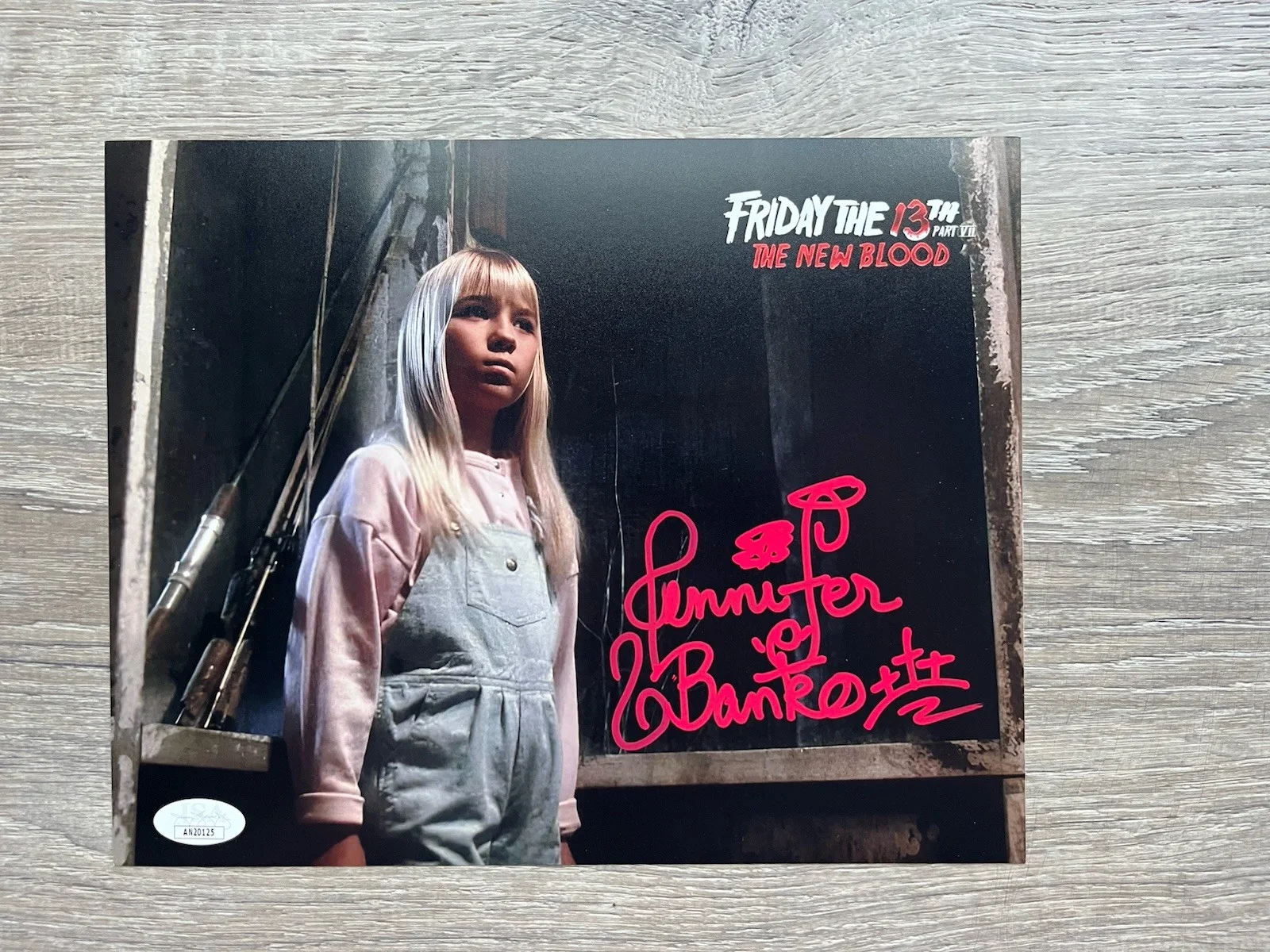 Jennifer Banko — Jennifer Banko Signed Friday The 13th New Blood 8x10 Photo JSA COA Horror Auto, изображение 2