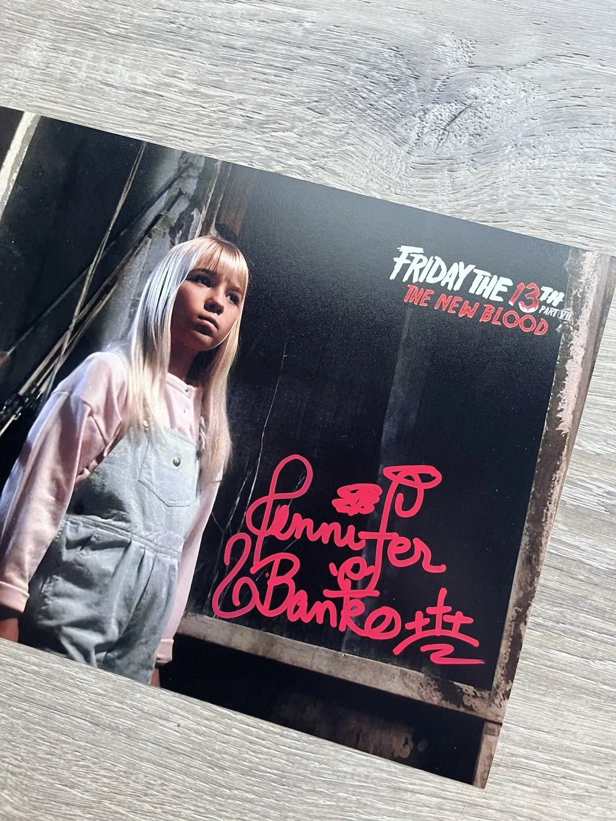 Jennifer Banko — Jennifer Banko Signed Friday The 13th New Blood 8x10 Photo JSA COA Horror Auto, изображение 3