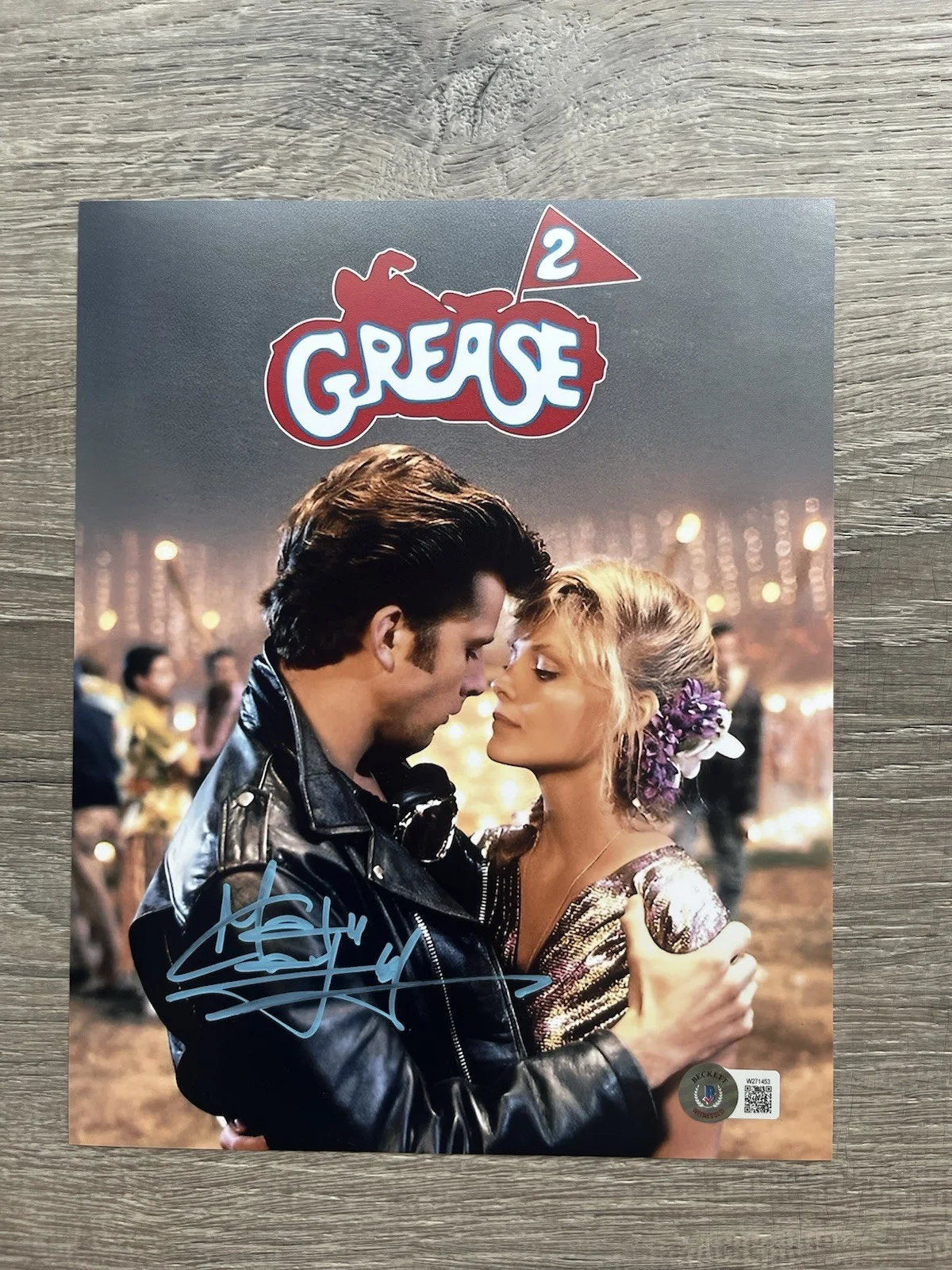 Maxwell Caulfield — Maxwell Caulfield Signed Michael Carrington 8x10 Photo Beckett COA Grease 2, image 2