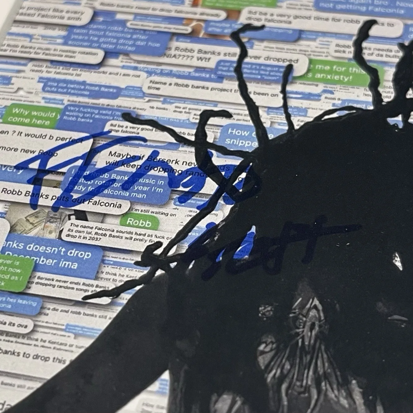 ROBB BANK$ RAPPER SIGNED FALCONIA CD ALBUM BANKS AUTOGRAPH FRAME PSA COA, изображение 3