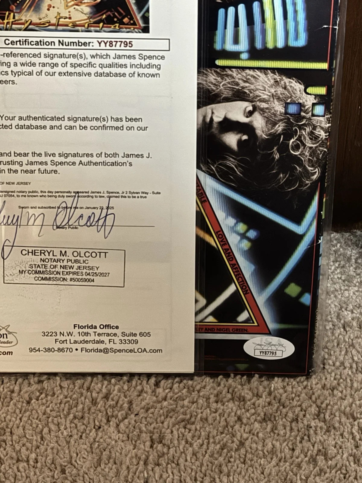 Def Leppard band signed LP, image 2