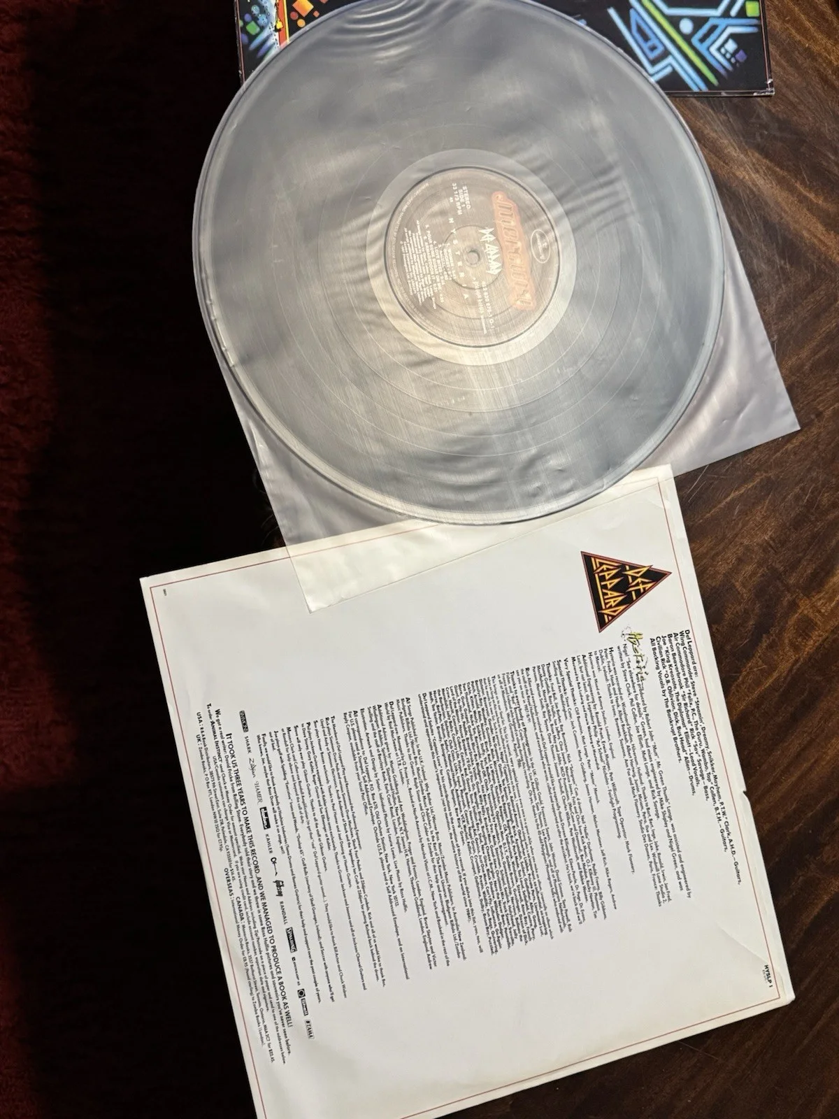 Def Leppard band signed LP, image 4