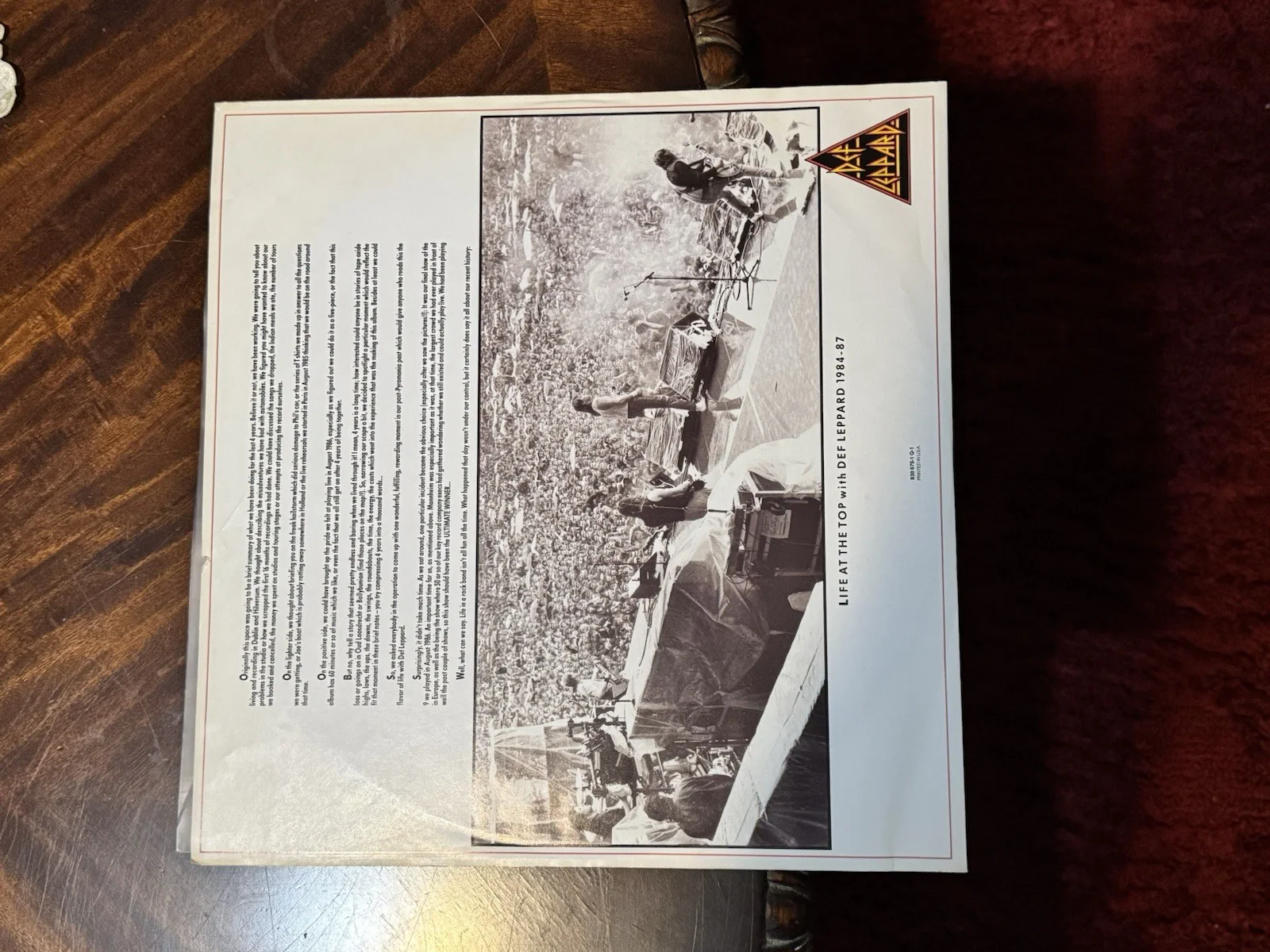 Def Leppard band signed LP, image 5