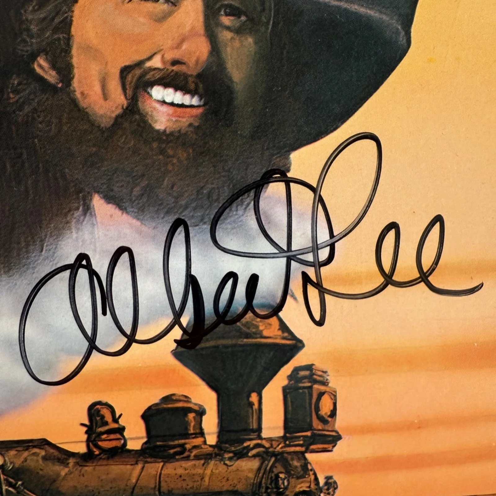 ALBERT LEE "The Legend of Jesse James" AUTOGRAPHED SP-3718 gatefold corner bump, изображение 2