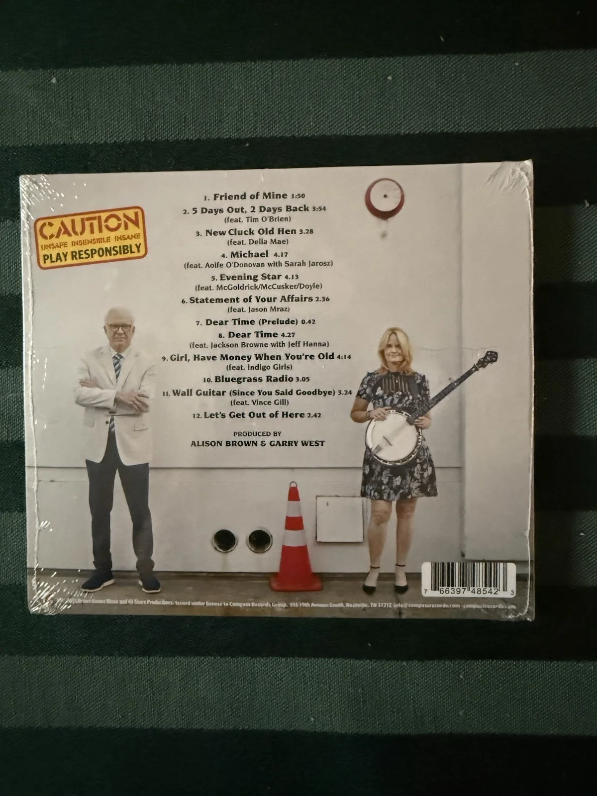 Alison Brown & Steve Martin Safe Sensible Sane CD w/ signed cover AUTOGRAPHED, изображение 2