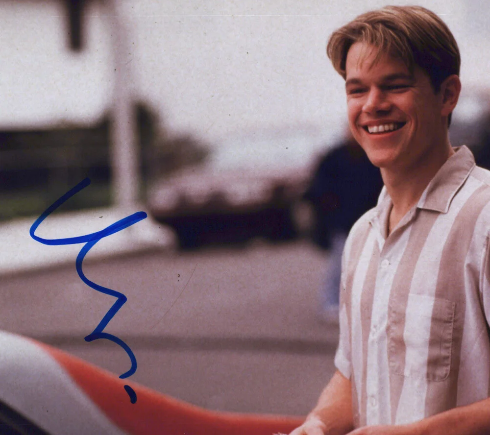MATT DAMON — Matt Damon signed "GOOD WILL HUNTING" 8x10 Photo AUTOGRAPHED Proof ACOA COA, изображение 4