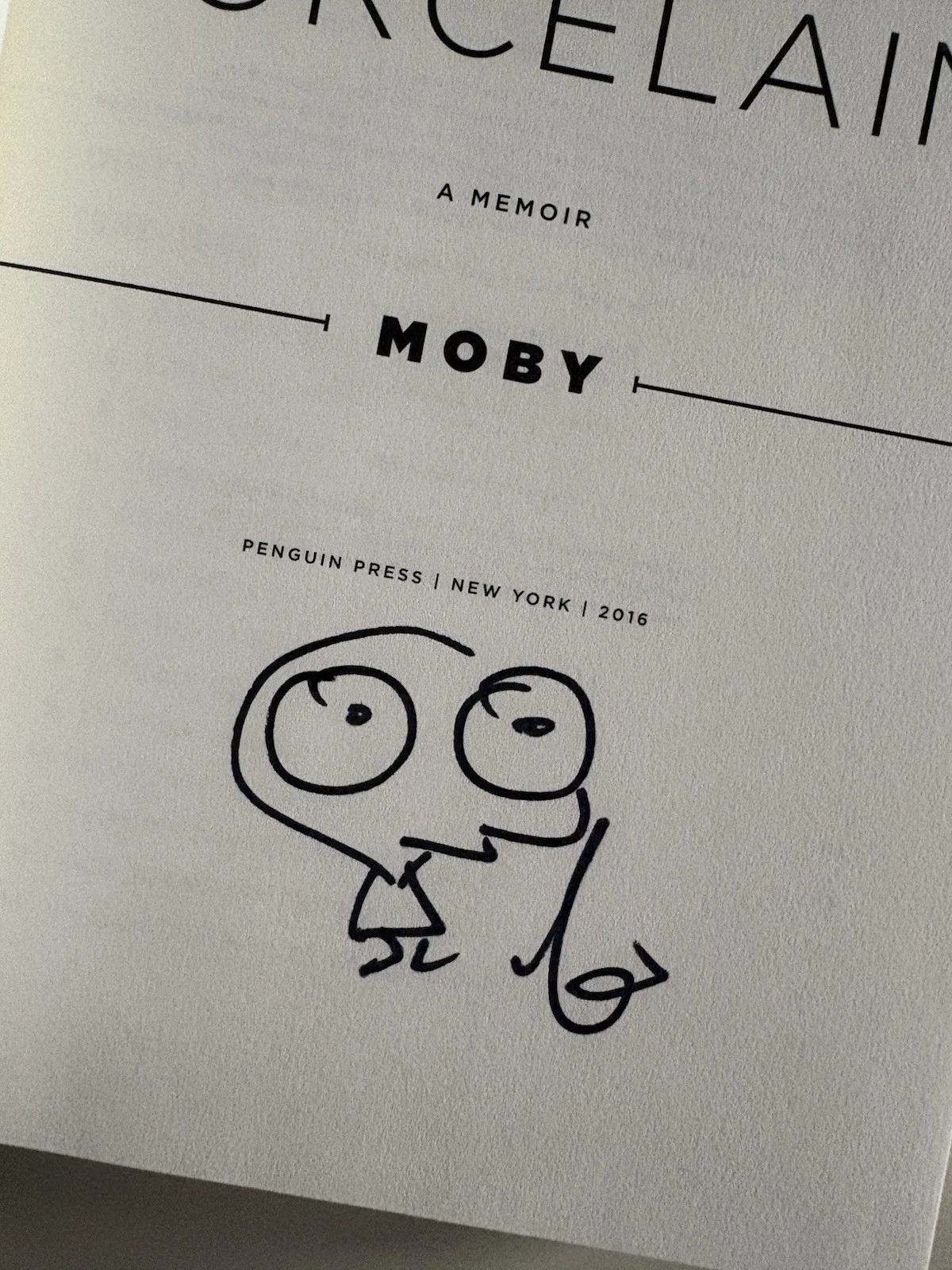 Moby SIGNED Porcelain Book AUTOGRAPHED Strand Signed Edition, image 2
