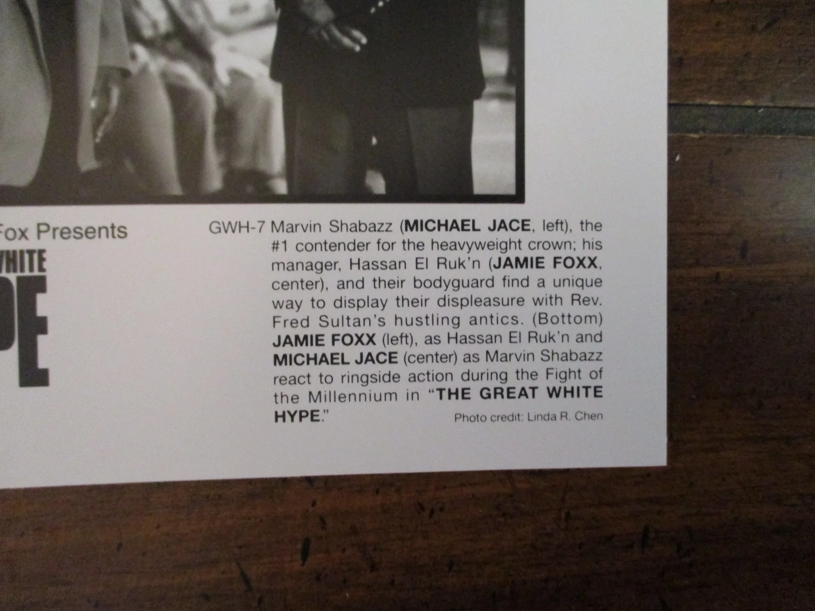 Jamie Foxx/Michael Jace(THE GREAT WHITE HYPE)1996 8 x 10 Black/White Press Photo, image 3