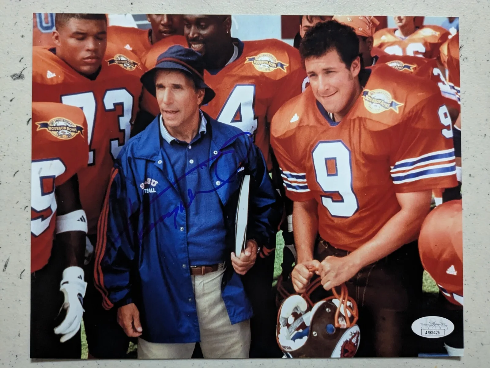 Henry Winkler — HENRY WINKLER Signed 8x10 Photo The Waterboy Coach Klein Autograph JSA COA D