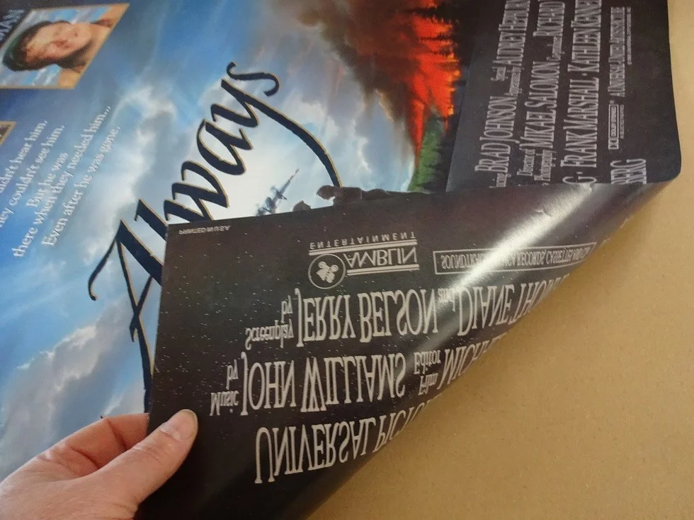 Always Original 1989 Double Sided Movie Poster 40"x27" Richard Dreyfuss Goodman, image 2