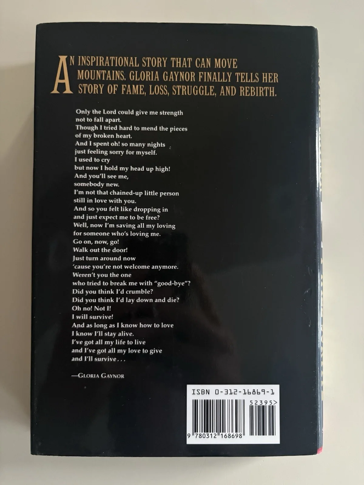 Gloria Gaynor SIGNED I Will Survive AUTOGRAPHED Book 1st Edition, изображение 4
