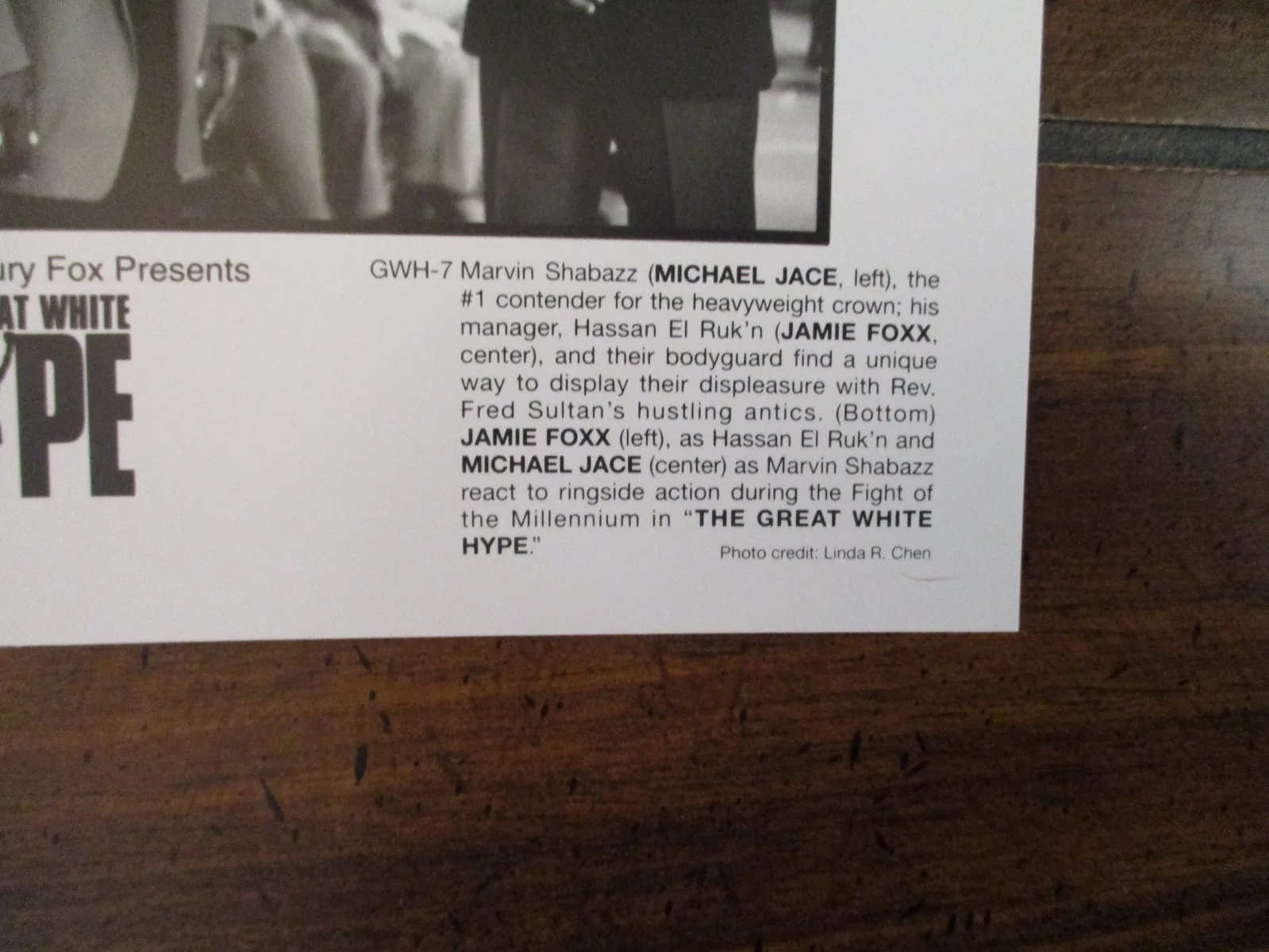 Michael Jace/Jamie Foxx(THE GREAT WHITE HYPE)1996 8 x 10 Black/White Press Photo, image 3