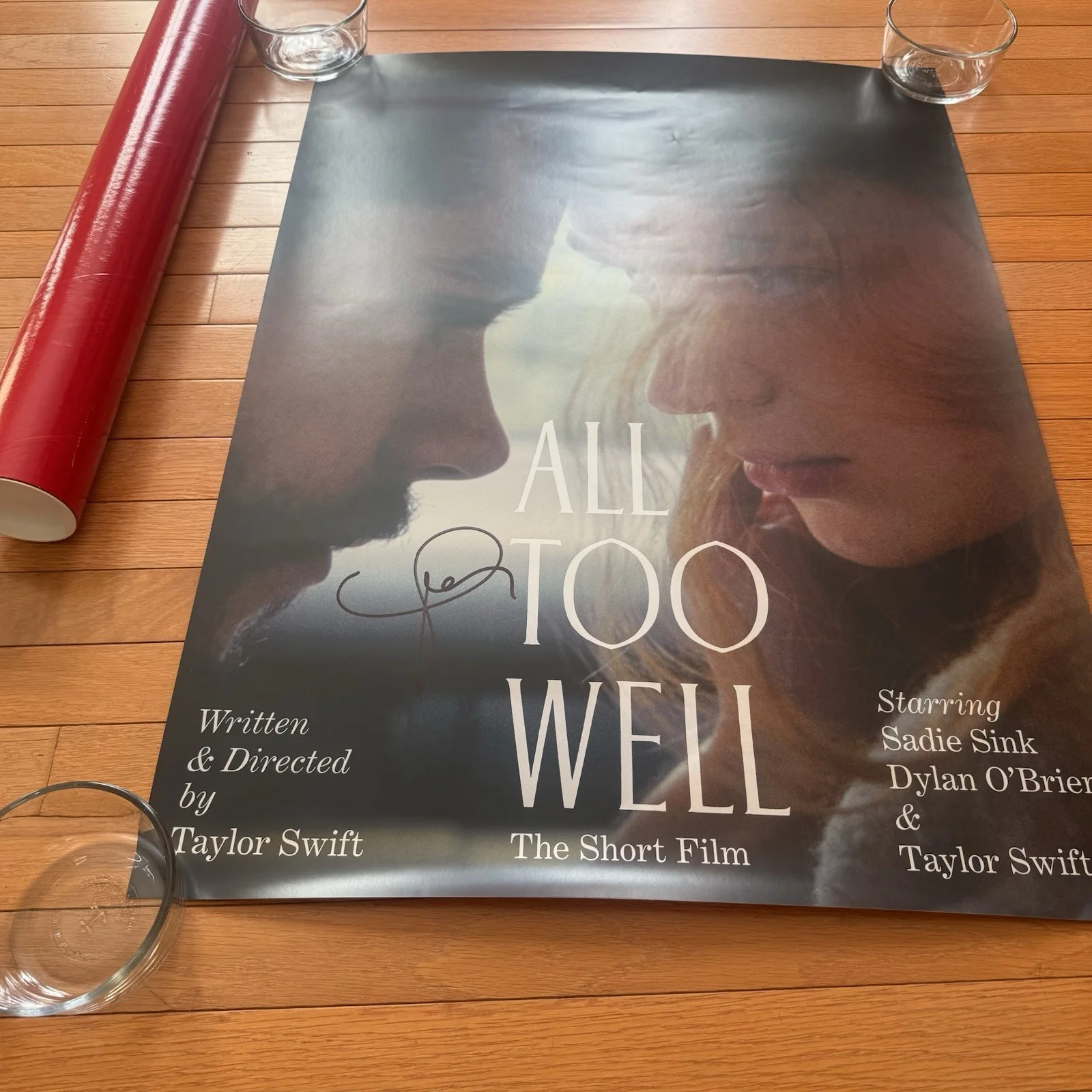 Taylor Swift RARE Signed All Too Well Short Film Premier Poster, image 4