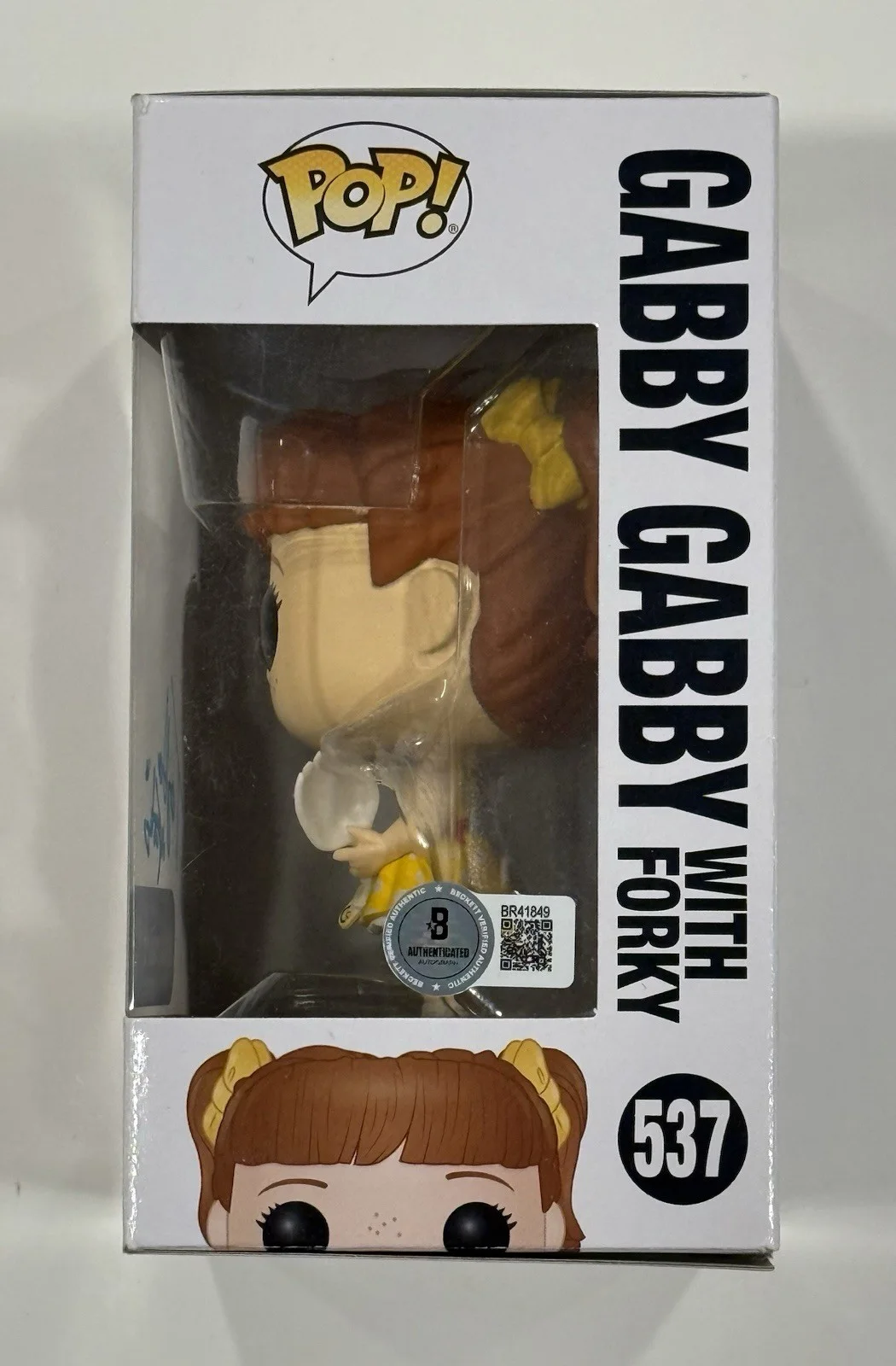 Tony Hale — Tony Hale Signed Toy Story 4 Gabby Gabby W/ Forky Funko Pop! 537 Beckett COA, изображение 3