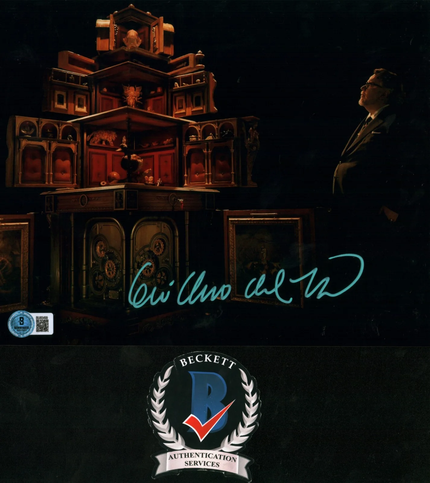 guillermo del toro — Guillermo Del Toro Signed Cabinet Of Curiosities Horror Show 8x10 Photo BAS COA
