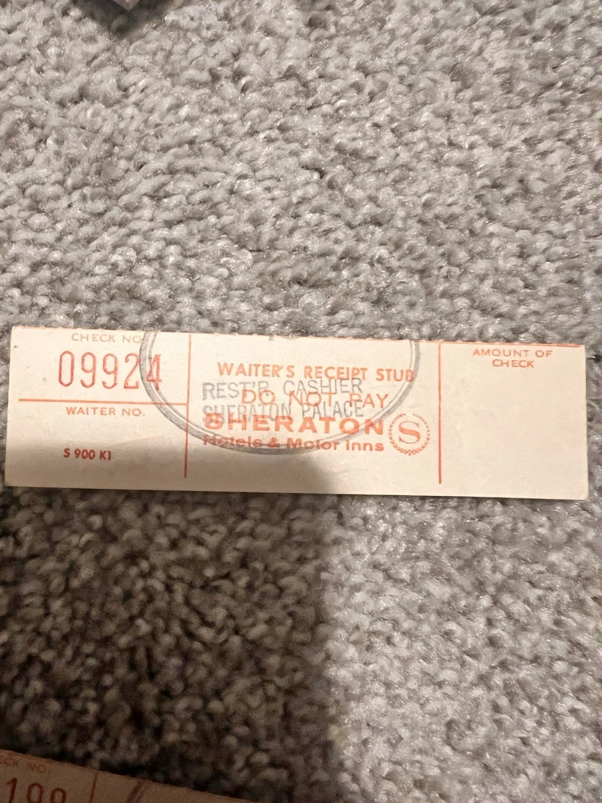 Red Skelton — RED SKELTON autograph Ticket Stub Actor/Comedian - signed Vintage Sheraton, image 2