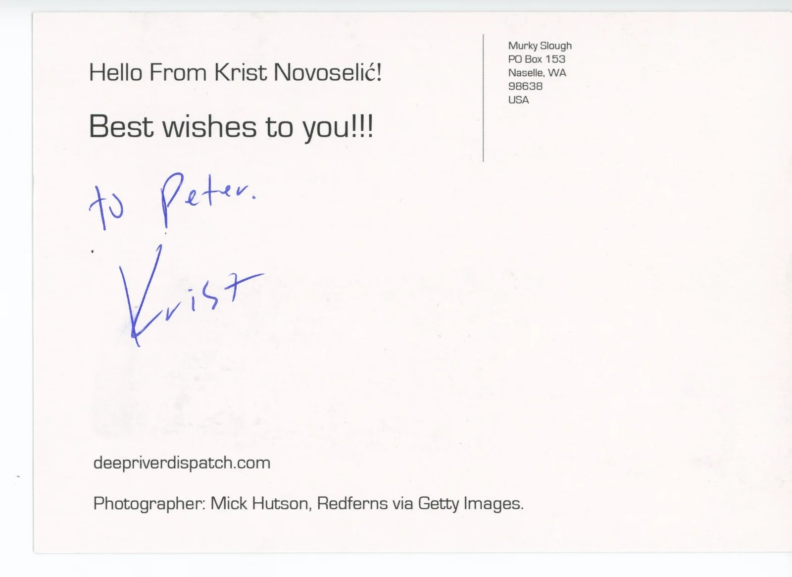 Krist Novoselic Nirvana Double Signed 5x7 Photo PSA DNA Authentic Autograph COA, изображение 2