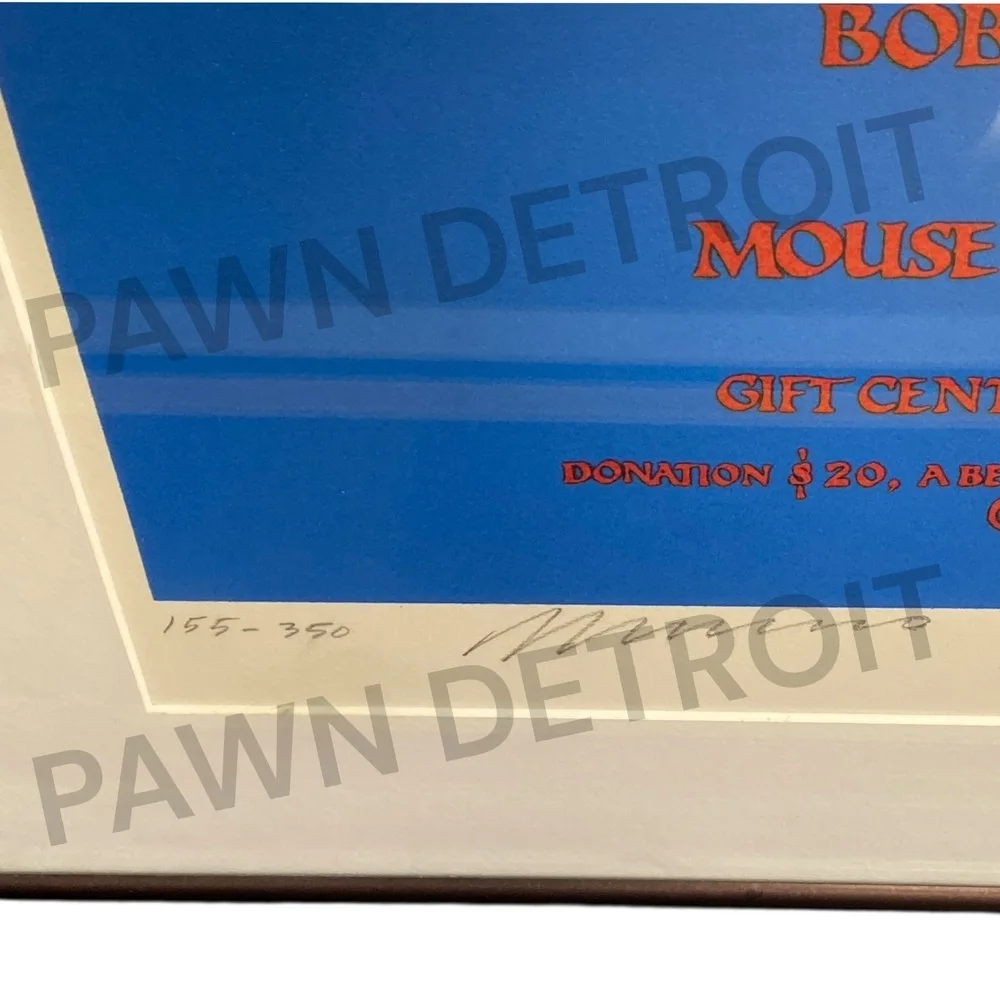 1989 Signed Concert Art Poster Artist Rights Today GRIFFIN WILSON MOUSE KELLEY, изображение 2
