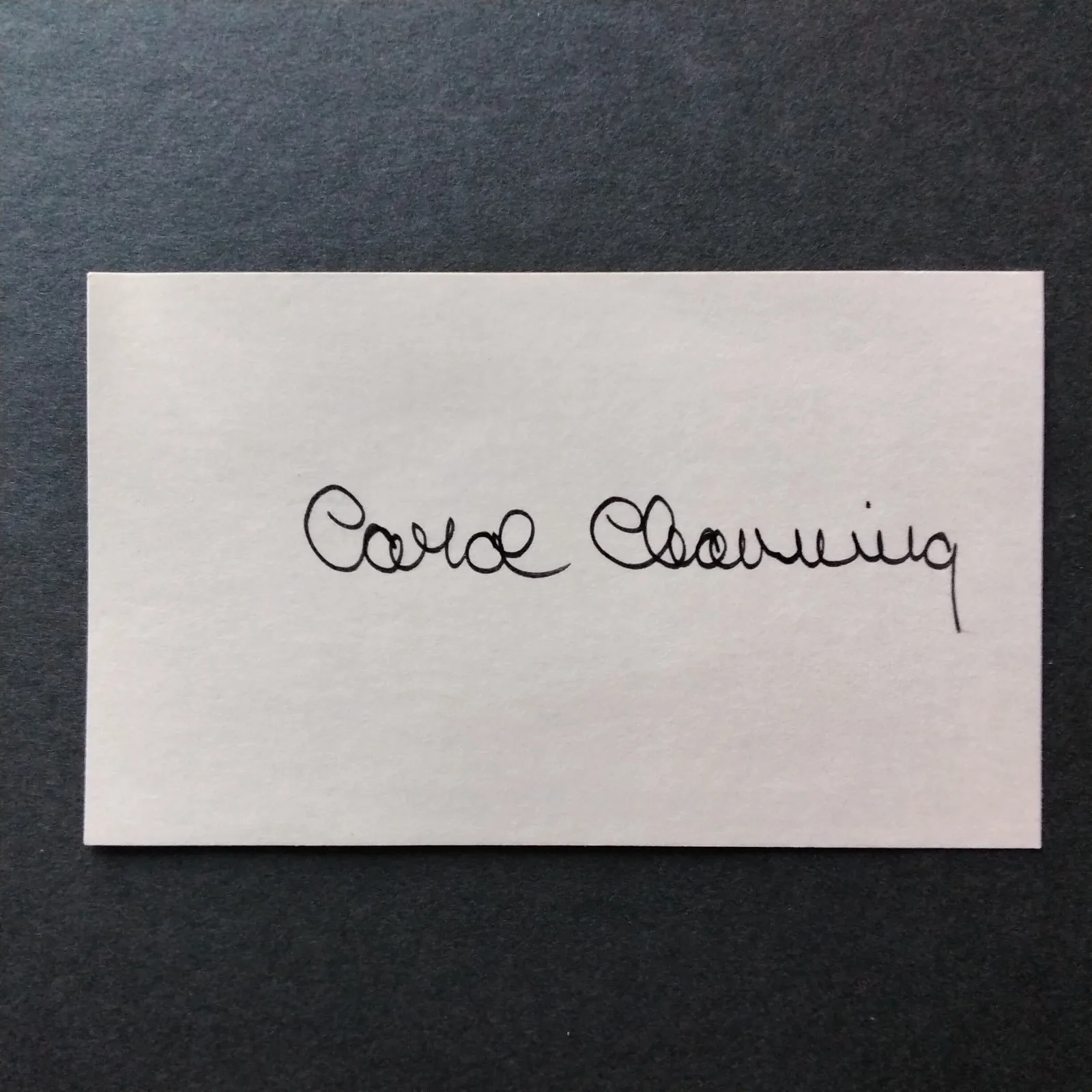 Carol Channing SIGNED Card Photo Stage Film Actress Hello Dolly Modern Millie, изображение 3