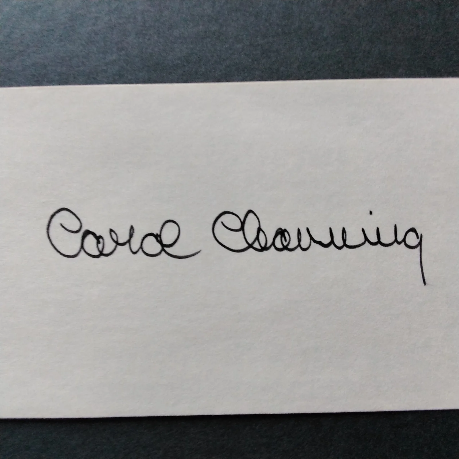 Carol Channing SIGNED Card Photo Stage Film Actress Hello Dolly Modern Millie, изображение 4