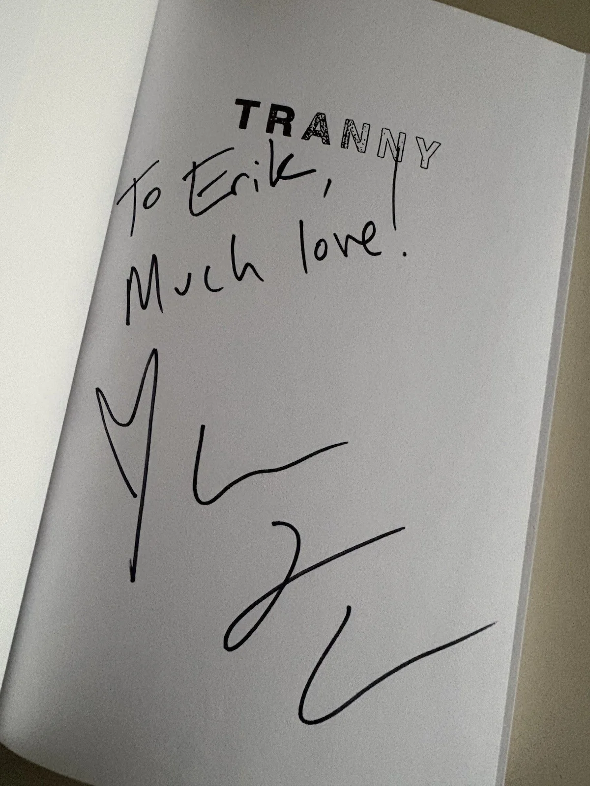 Laura Jane Grace SIGNED Tranny AUTOGRAPHED 1st Edition Against Me Punk Anarchist, изображение 2