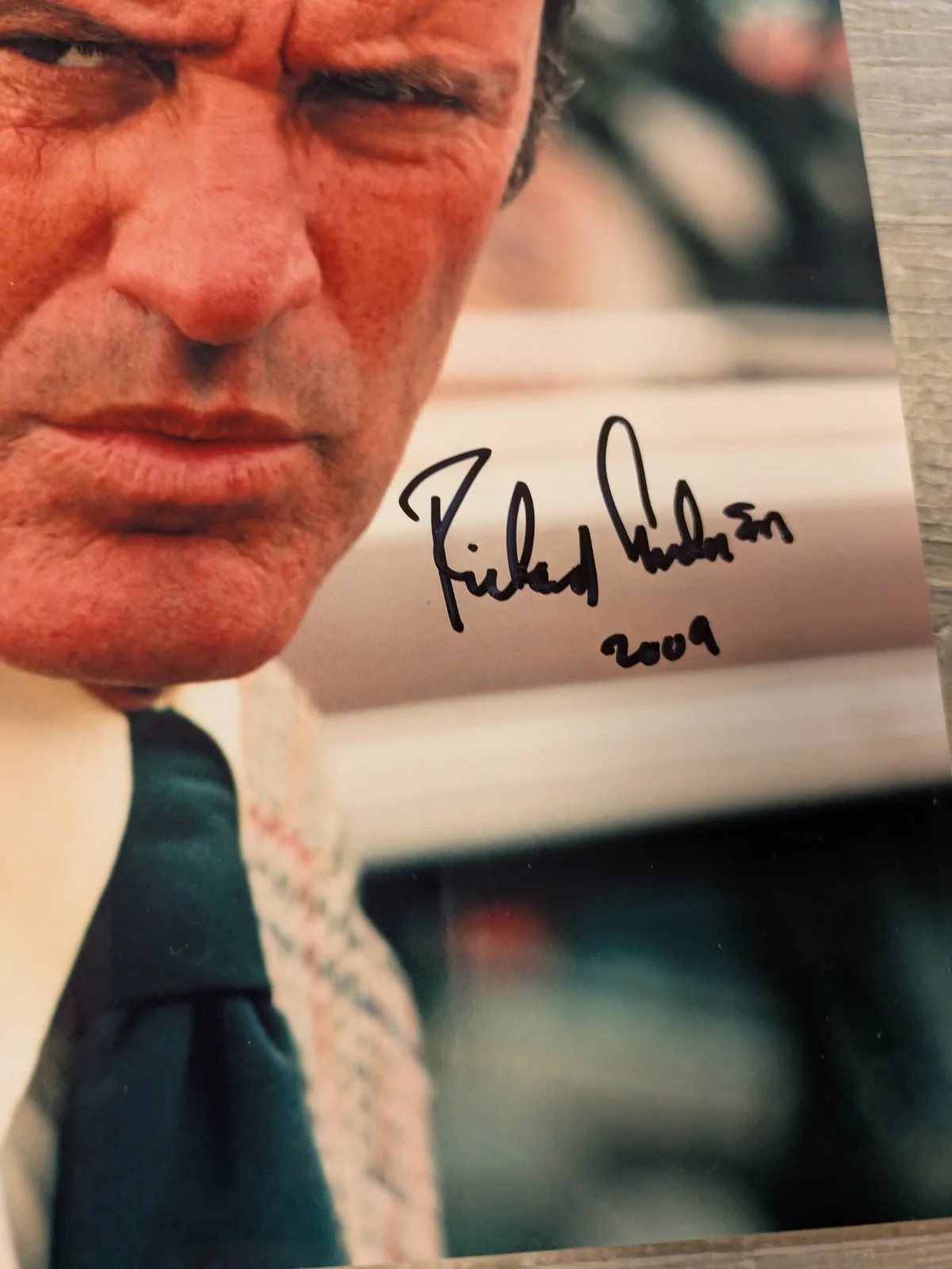 Richard Anderson — Richard Anderson 8x10 signed Oscar Goldman autograph Six Million Dollar Man, изображение 2