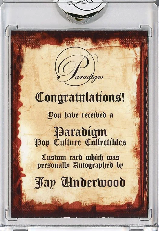 Jay Underwood — -UNCLE BUCK- JAY UNDERWOOD Signed/Autograph/Auto Certified Movie Trading Card, image 2