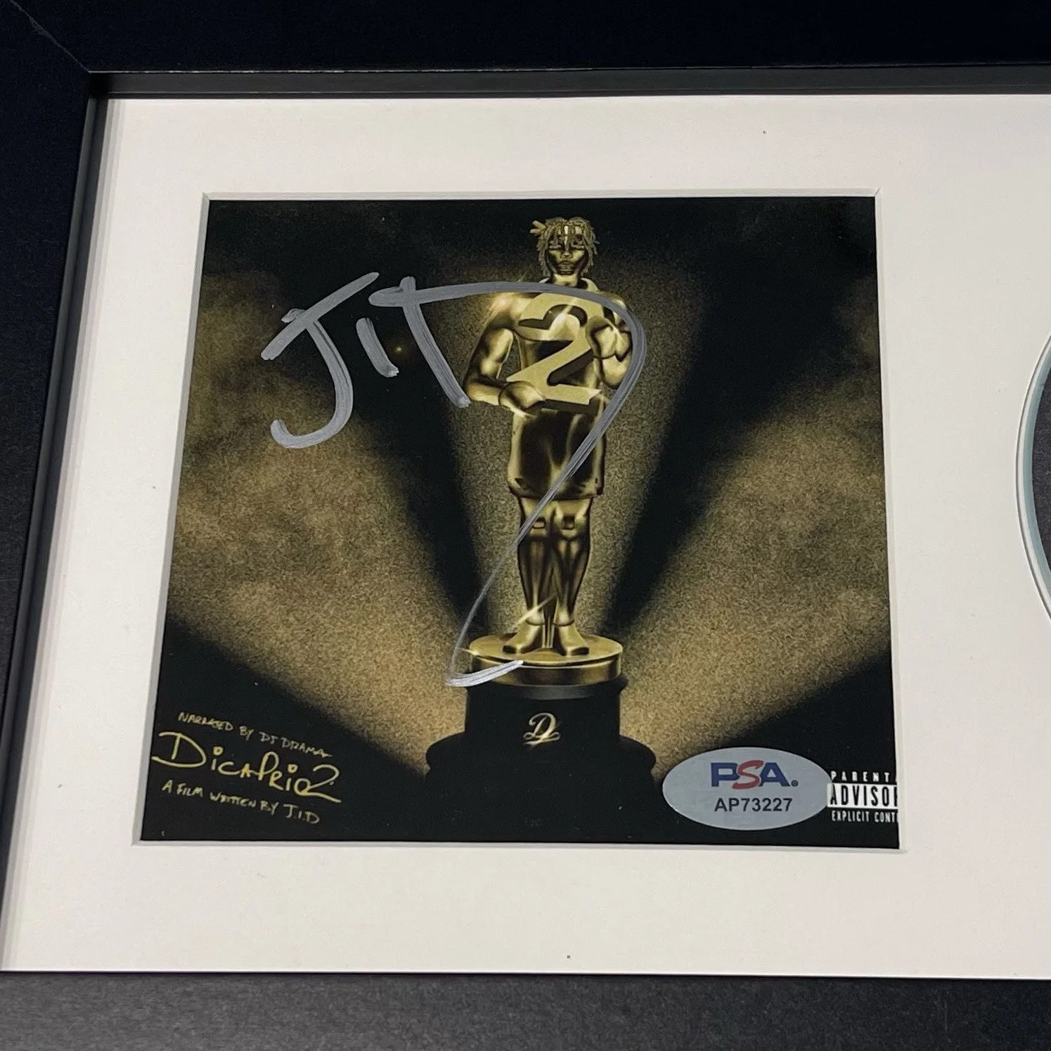 JID RAPPER SIGNED DICAPRIO 2 CD ALBUM J.I.D AUTOGRAPH FRAMED PSA COA, изображение 2
