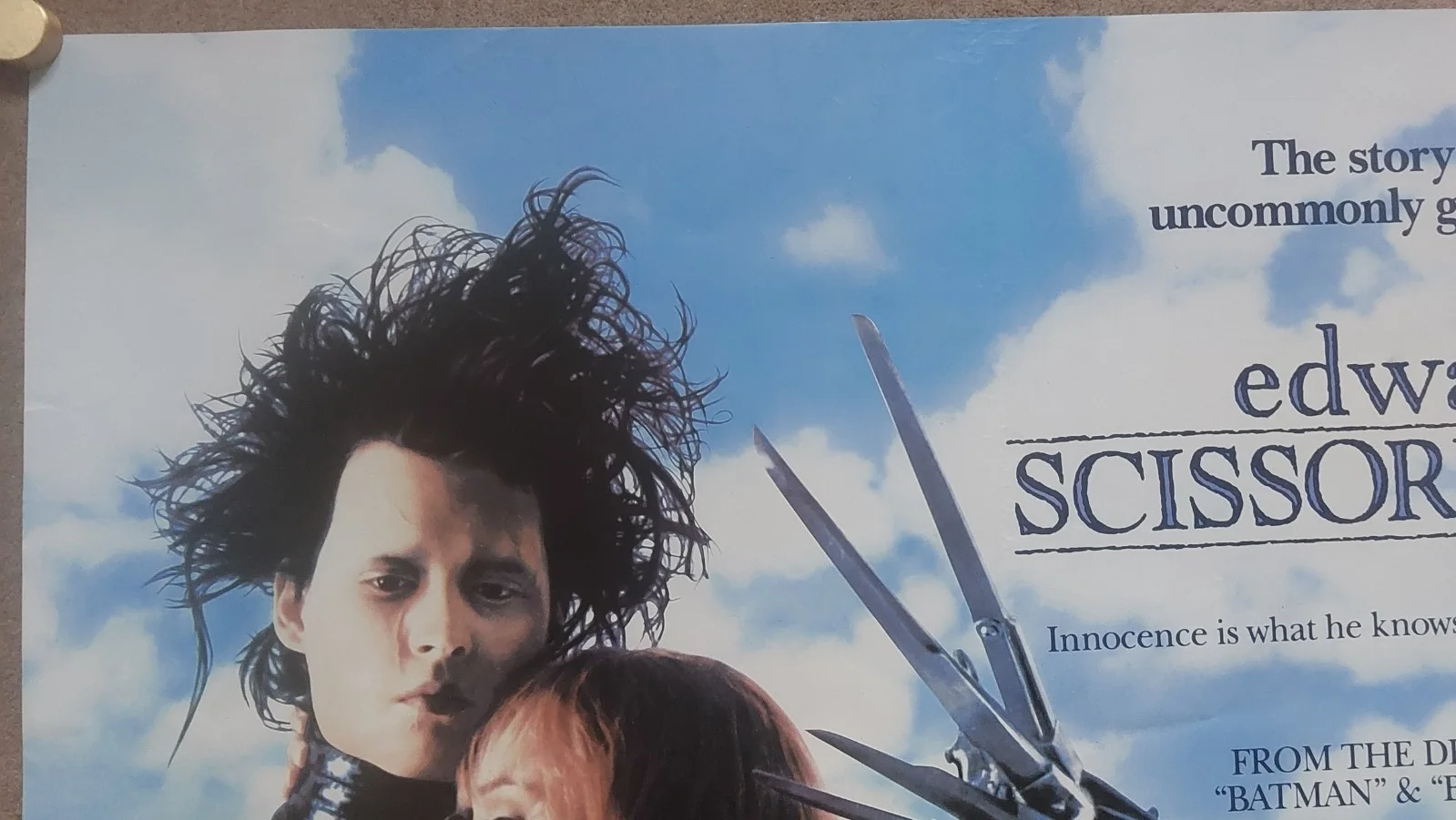 Edward Scissorhands Original UK Quad Poster, image 2