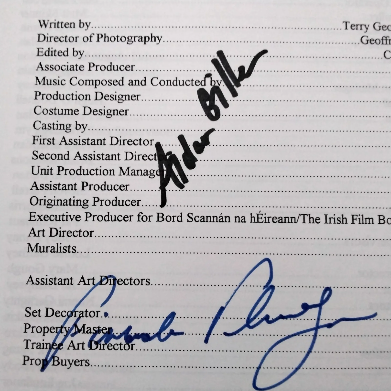 Helen Mirren * Fionnula Fianagan * Aidan Gillen SIGNED Page Some Mother's Son, изображение 4