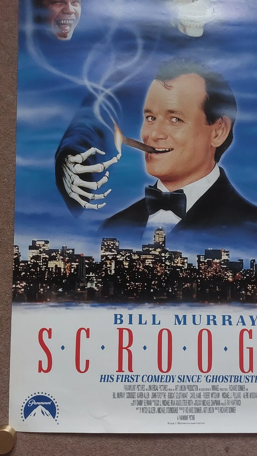 Scrooged Original Video Store Poster, image 3