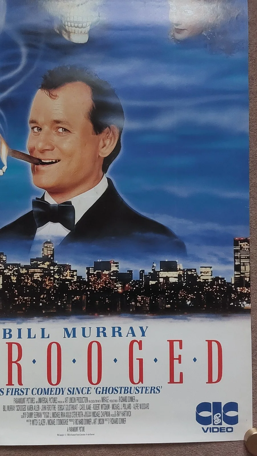 Scrooged Original Video Store Poster, image 4